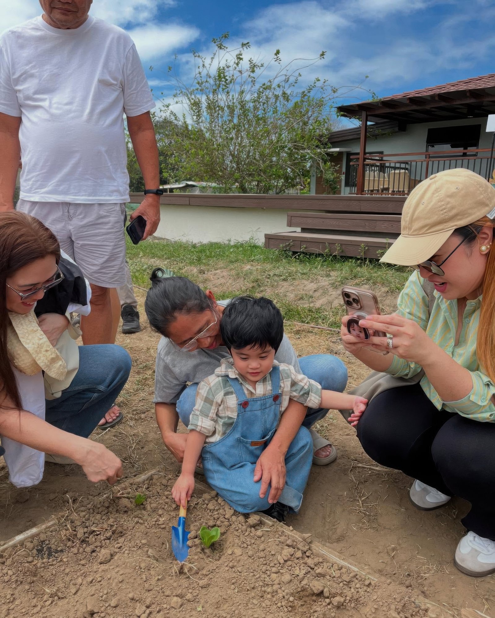 Teachers with children